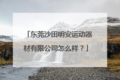 东莞沙田明安运动器材有限公司怎么样？