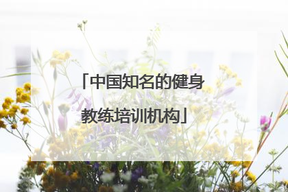 中国知名的健身教练培训机构