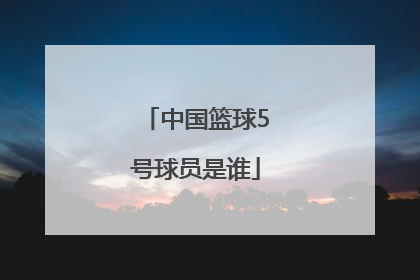 中国篮球5号球员是谁