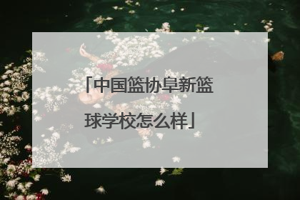 中国篮协阜新篮球学校怎么样