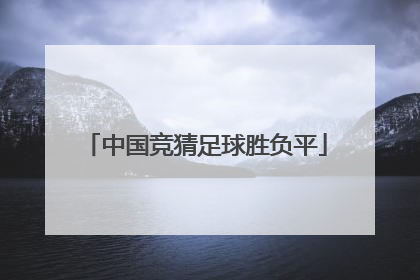 「中国竞猜足球胜负平」竞彩足球怎么猜胜负