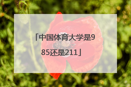 「中国体育大学是985还是211」中国体育大学分数线