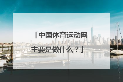 中国体育运动网主要是做什么？