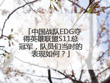 中国战队EDG夺得英雄联盟S11总冠军，队员们当时的表现如何？