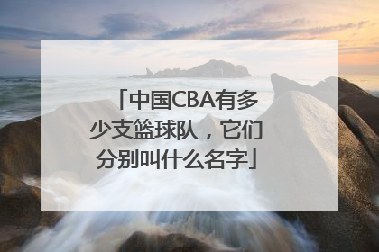 中国CBA有多少支篮球队，它们分别叫什么名字
