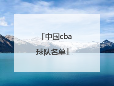 「中国cba球队名单」中国国家冰球队名单
