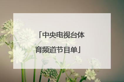 「中央电视台体育频道节目单」中央电视台cctv5体育频道现场直播