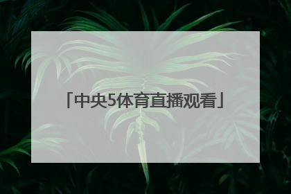 「中央5体育直播观看」央视体育5台直播