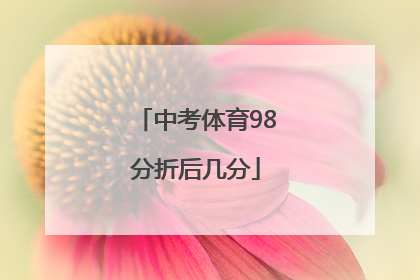 中考体育98分折后几分