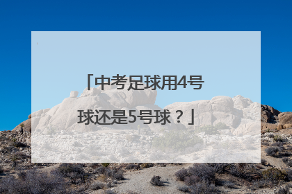 中考足球用4号球还是5号球？