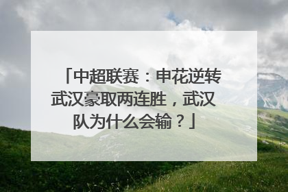 中超联赛：申花逆转武汉豪取两连胜，武汉队为什么会输？