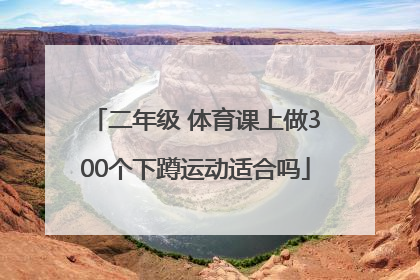 二年级 体育课上做300个下蹲运动适合吗