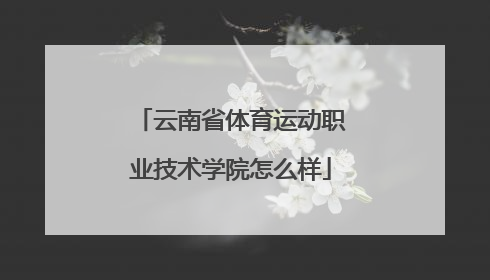 云南省体育运动职业技术学院怎么样