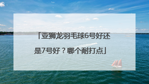 亚狮龙羽毛球6号好还是7号好？哪个耐打点