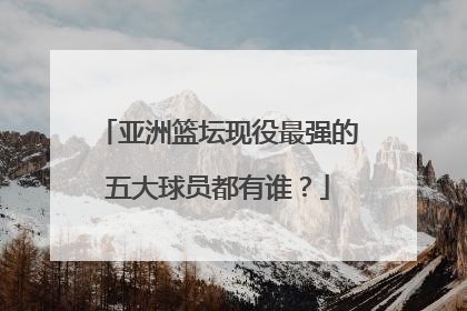 亚洲篮坛现役最强的五大球员都有谁？