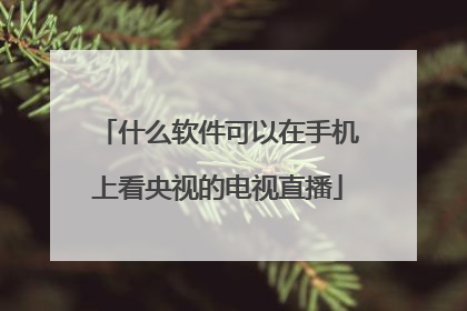 什么软件可以在手机上看央视的电视直播