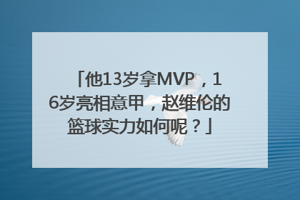 他13岁拿MVP，16岁亮相意甲，赵维伦的篮球实力如何呢？