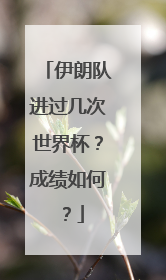 伊朗队进过几次世界杯？成绩如何？