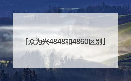 众为兴4848和4860区别