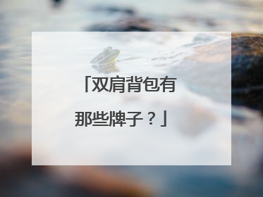 双肩背包有那些牌子？