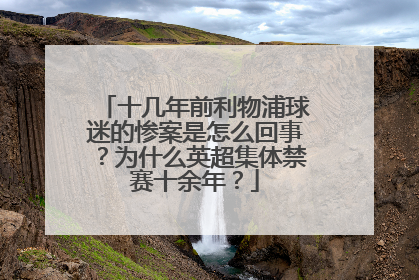 十几年前利物浦球迷的惨案是怎么回事？为什么英超集体禁赛十余年？