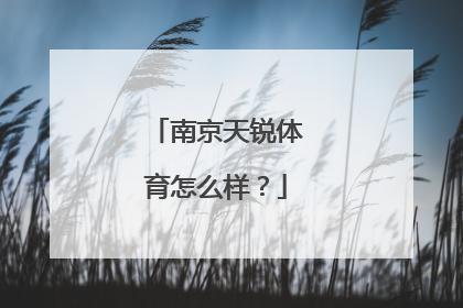 南京天锐体育怎么样？