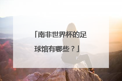 南非世界杯的足球馆有哪些？