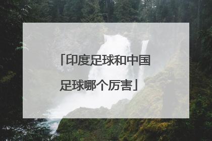 「印度足球和中国足球哪个厉害」德国足球和中国足球哪个厉害