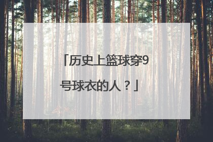 历史上篮球穿9号球衣的人？