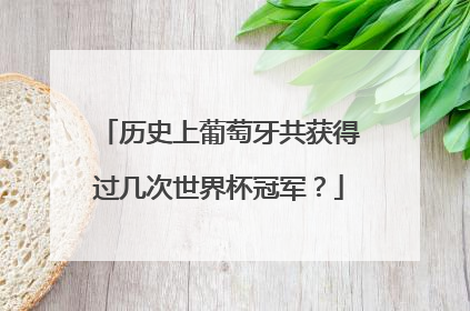 历史上葡萄牙共获得过几次世界杯冠军？