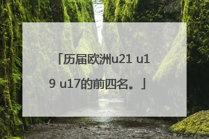 历届欧洲u21 u19 u17的前四名。