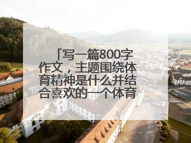 写一篇800字作文，主题围绕体育精神是什么并结合喜欢的一个体育明星，一定要是你理解的体育精神必须原创