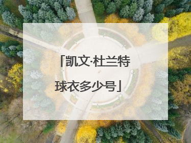 凯文·杜兰特球衣多少号