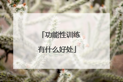 功能性训练有什么好处