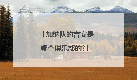 加纳队的吉安是哪个俱乐部的?