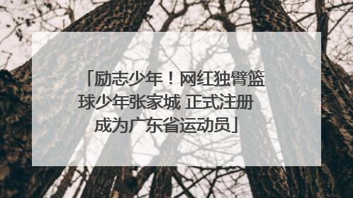 励志少年！网红独臂篮球少年张家城 正式注册成为广东省运动员