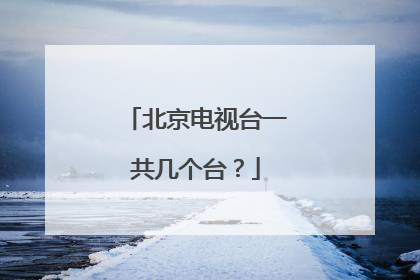 北京电视台一共几个台？