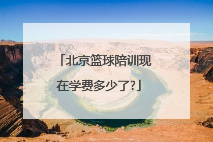 北京篮球陪训现在学费多少了?