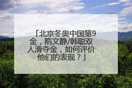 北京冬奥中国第9金，隋文静/韩聪双人滑夺金，如何评价他们的表现？