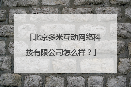 北京多米互动网络科技有限公司怎么样？