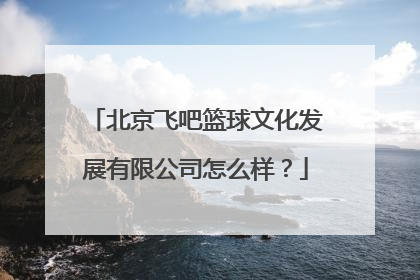 北京飞吧篮球文化发展有限公司怎么样？