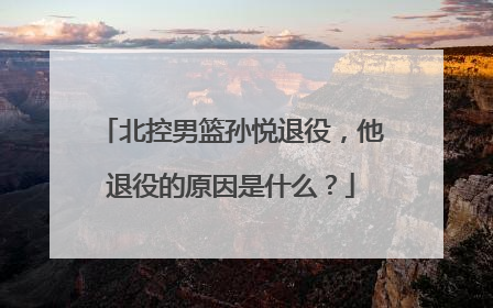 北控男篮孙悦退役，他退役的原因是什么？