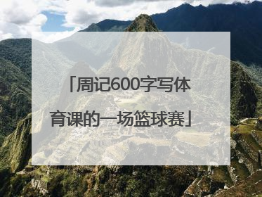 周记600字写体育课的一场篮球赛