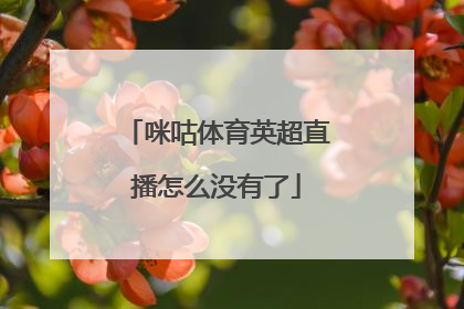 咪咕体育英超直播怎么没有了