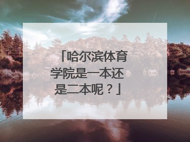 哈尔滨体育学院是一本还是二本呢？