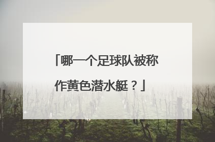 哪一个足球队被称作黄色潜水艇？