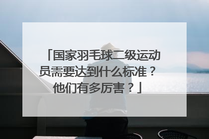 国家羽毛球二级运动员需要达到什么标准？他们有多厉害？