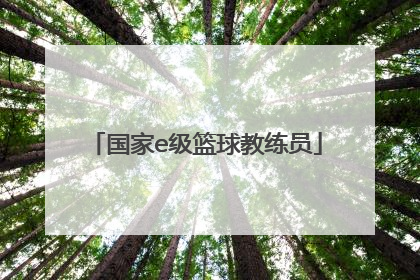 「国家e级篮球教练员」国家e级篮球教练员查询