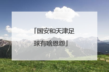 国安和天津足球有啥恩怨