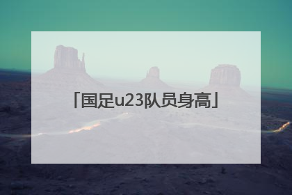 国足u23队员身高